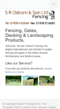 Mobile Screenshot of osbornfencing.co.uk